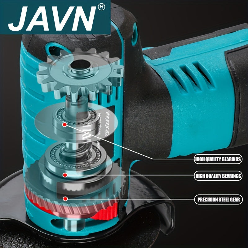 Mini angle grinder, 12V, 19500rpm, for grinding wood, metal, and plastic. Power tool by JAVN.