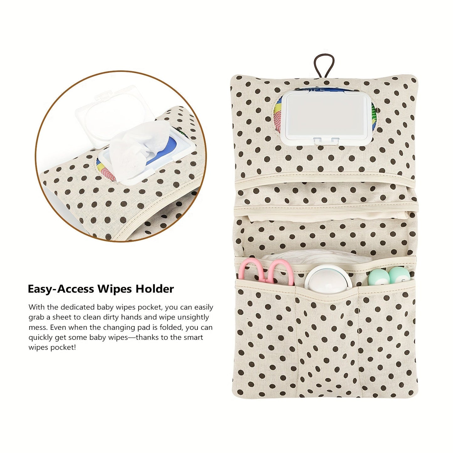 Baby essentials organizer, portable toiletry bag, diaper storage pouch, perfect gift for any holiday!