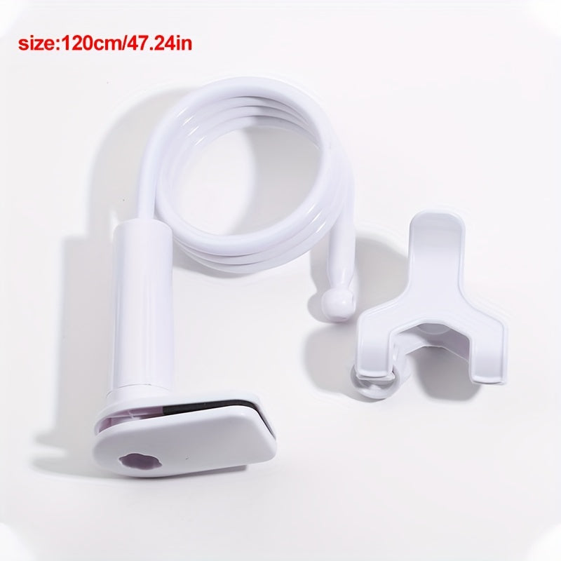 Lazy People's Essential Mobile Phone Holder with 360° Universal Wheel and Adjustable Angle, 120cm.