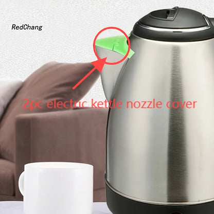 Set of 2 Sturdy ABS Electric Kettle Nozzle Dust Covers, Must-Have Kitchen Essentials for Regular Kettles