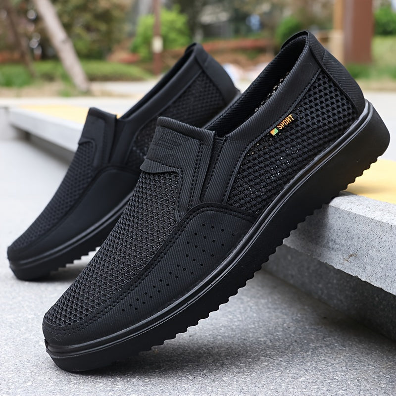 Men's breathable casual loafers - slip-on comfort for everyday wear in spring, summer, and fall.