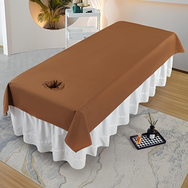 Upgrade your spa experience with our luxurious Tassel Waterproof & Oil-Resistant Massage Table Sheet. Made from durable 100% polyester, this easy-care sheet comes in a variety of multi-color options with a convenient face hole. Perfect for beauty salons