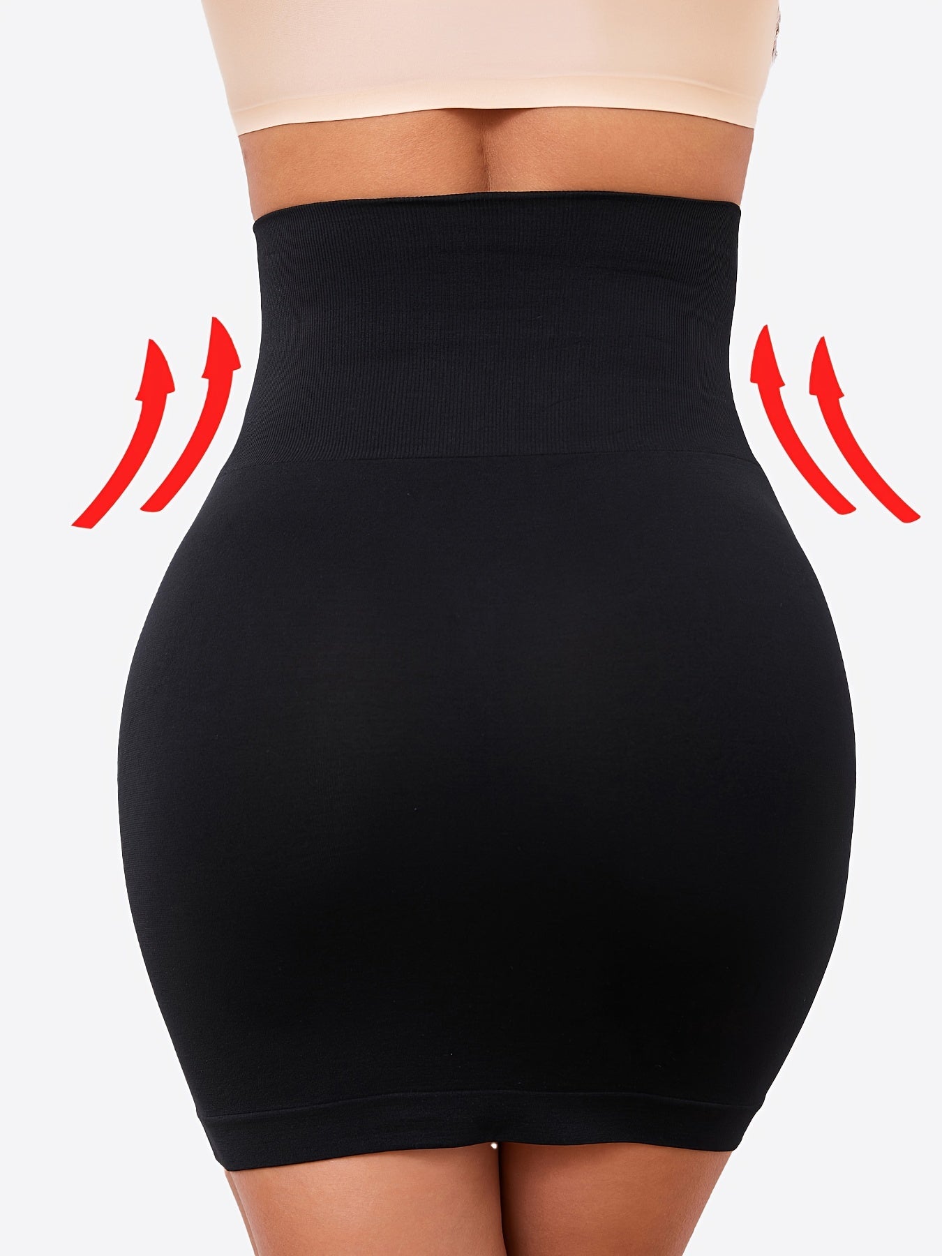 High waist shaping skirt with seamless design for women's underwear and shapewear.