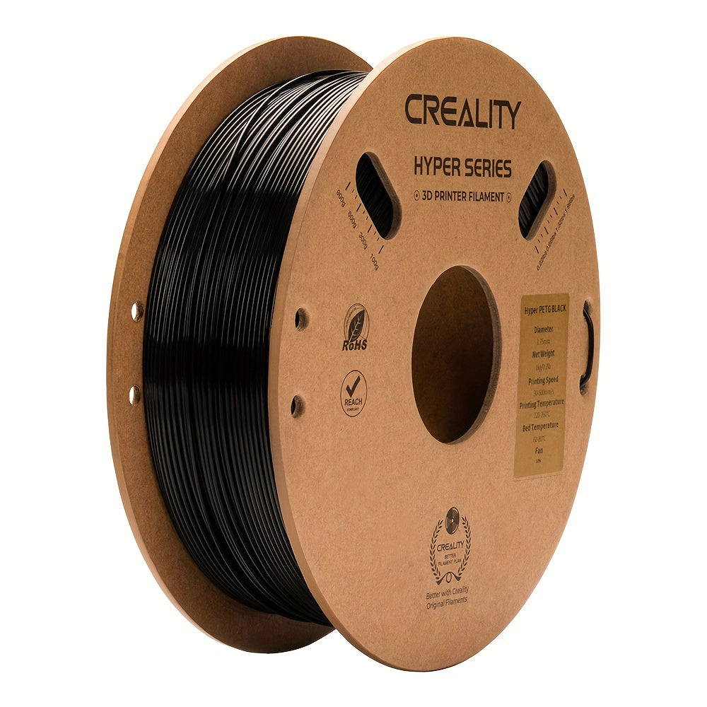 1kg CREAITY Hyper Series PETG Filament: High-speed 1.75mm, Multi-color options for K1/Ender-5 3D printers, durable and reliable performance.