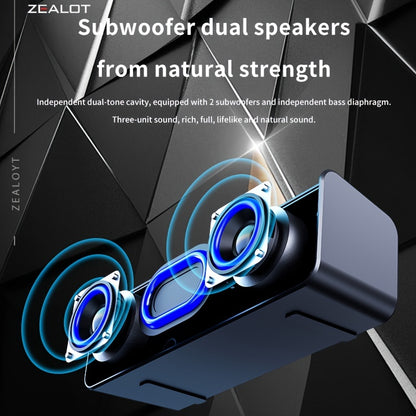 ZEALOT S31 5W*2 Wireless Speaker with Dual Pairing, 10-hour playtime, high-fidelity sound, booming bass, and compatibility with smartphones, tablets, and TVs. Includes charging and aux