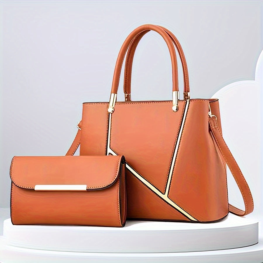 2pcs Set Fashionable Crossbody Bag with Small Wallet Tote