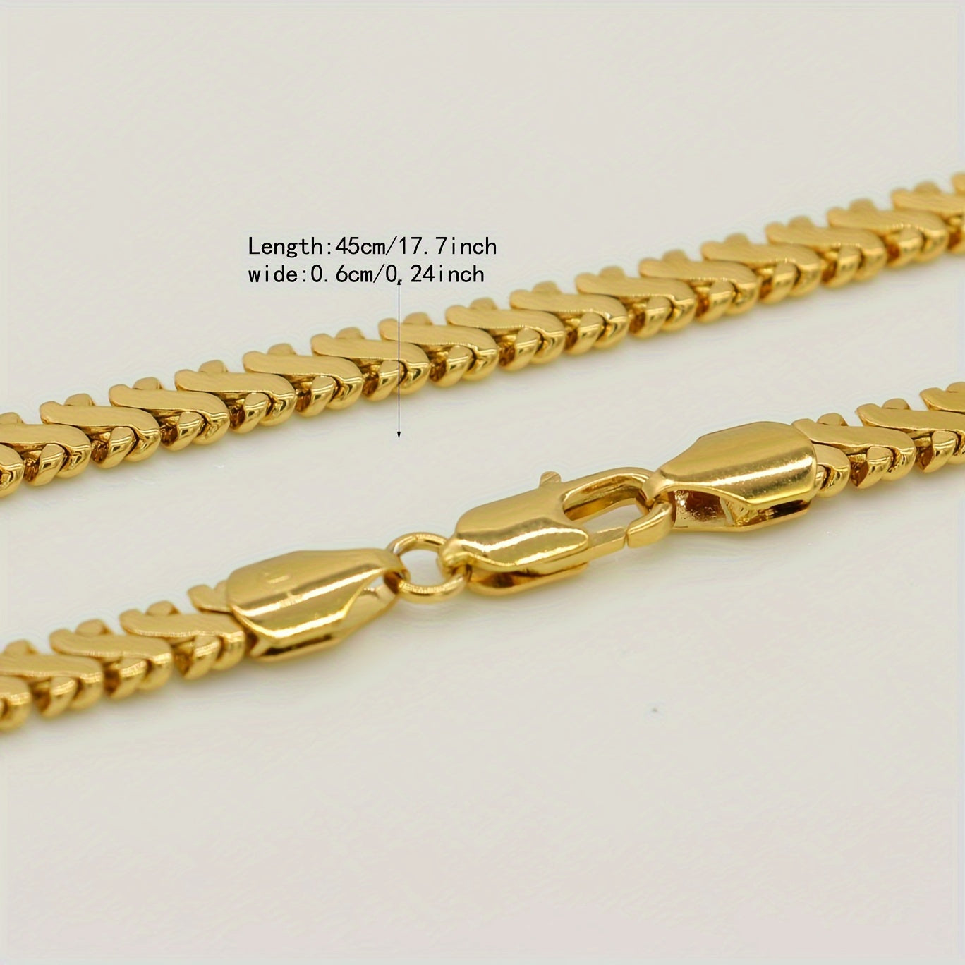 Adixyn Gold-Plated Brass Necklace with Hip-Hop Influence - 45.72cm Length, Ideal for Weddings and Casual Outfits