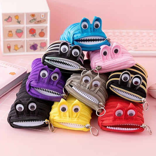 1pc Cute Caterpillar Pencil Case with Large Capacity - Ideal for Students, Back to School, Makeup Brush, and Pen Storage.