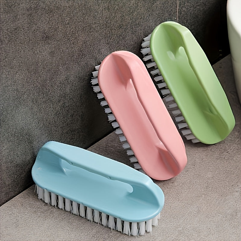 Versatile Soft Bristle Laundry Scrubber with Long Handle - Ideal for Shoe Care, Cleaning, and More! Suitable for Indoor and Outdoor Use - Made of Durable Plastic, Requires No Electricity