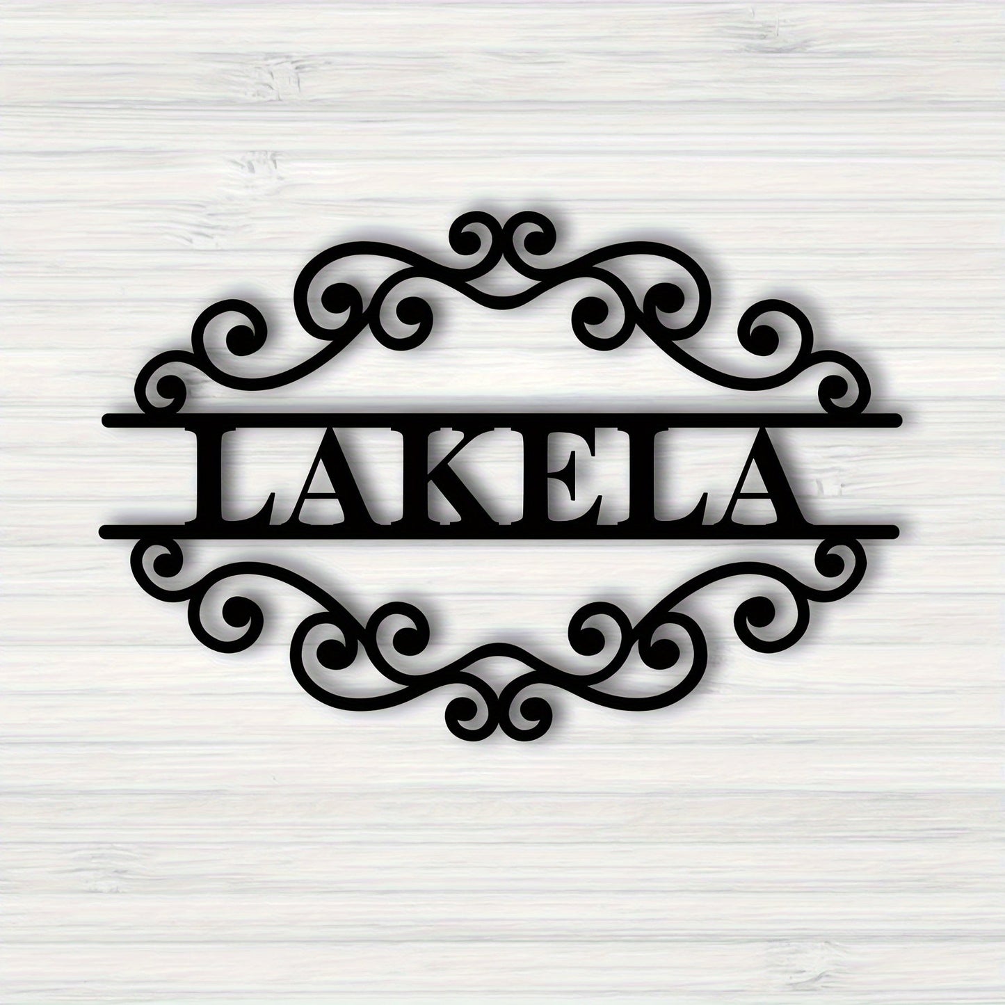 Personalize your home with a custom metal family name sign featuring an elegant monogram design. This beautiful wall art is perfect for home decor and makes a thoughtful wedding gift. Crafted from durable metal materials, this piece of art is suitable