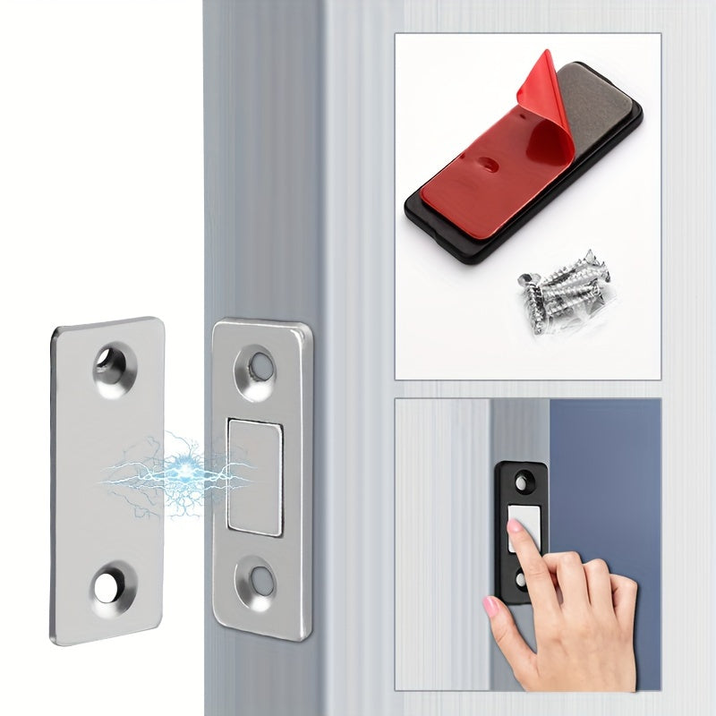 Magnetic ultra-thin door suction set, suitable for various cabinet doors.