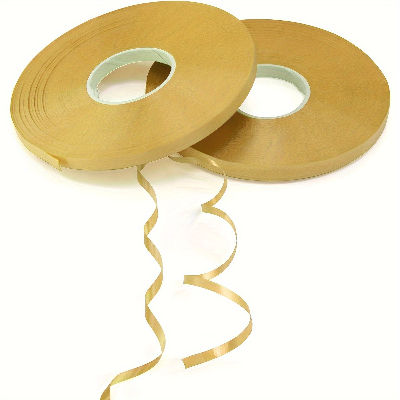 2 rolls of 393-inch golden ribbon for balloons, 5mm curling ribbon for gift wrapping, flower crafts, birthdays, festivals, weddings, and Christmas decorations. Perfect for bouquets and flower wrapping.