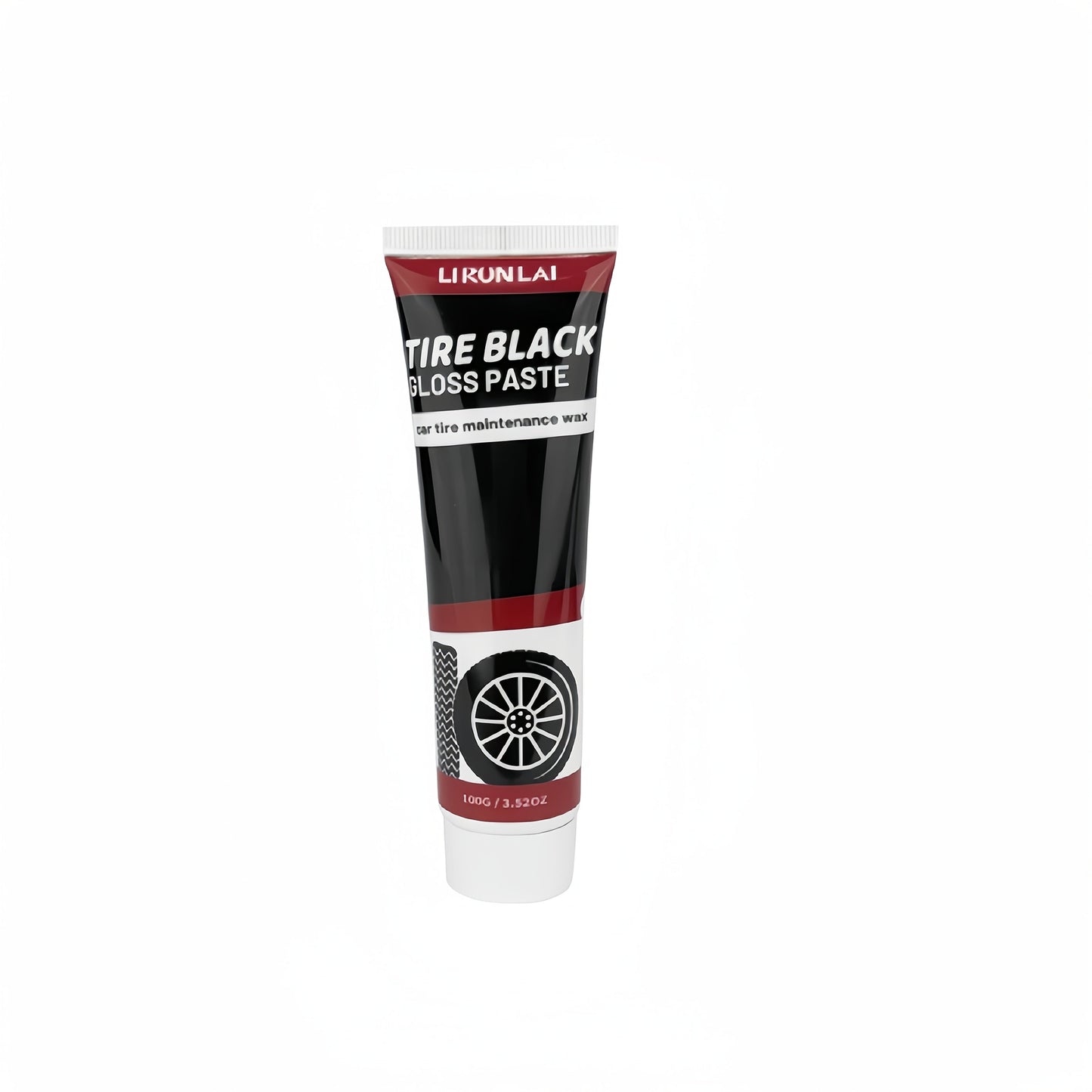 LIRUNLAI Tire Black Gloss Paste: Enhances Shine, Protects against Aging, Long-Lasting Luster for Cars, Motorcycles, and Bicycles, Coconut-Based Formula, Leaves No Residue, Under 1 Liter