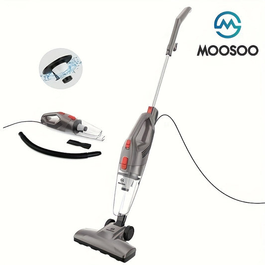 MOOSOO Corded Stick Vacuum with High Suction for Hard Floor Pet Hair.