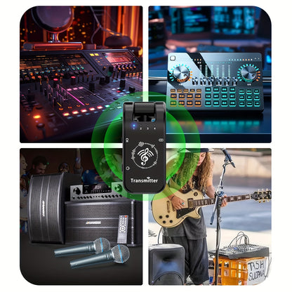 2.4GHz Wireless Audio Relay System with Auto-Pairing - High-Fidelity In-Ear Monitoring for Studio, Band Rehearsals & Live Performances