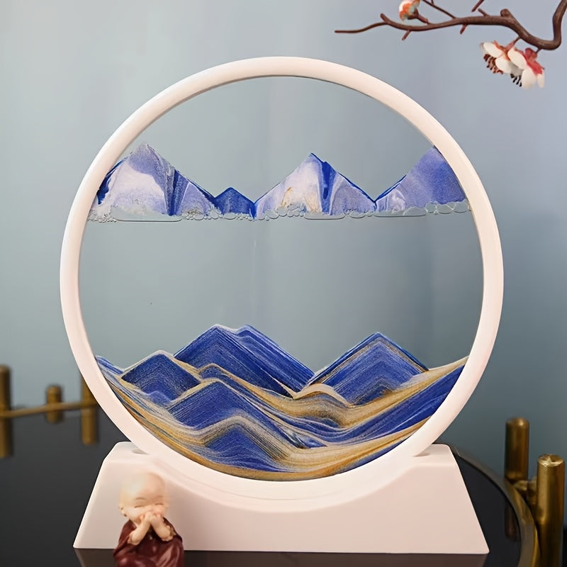 1pc 3D Deep Sea Moving Sand Art is ideal for decorating any setting, including home, office, mantle, bookshelf, living room, and bedroom.