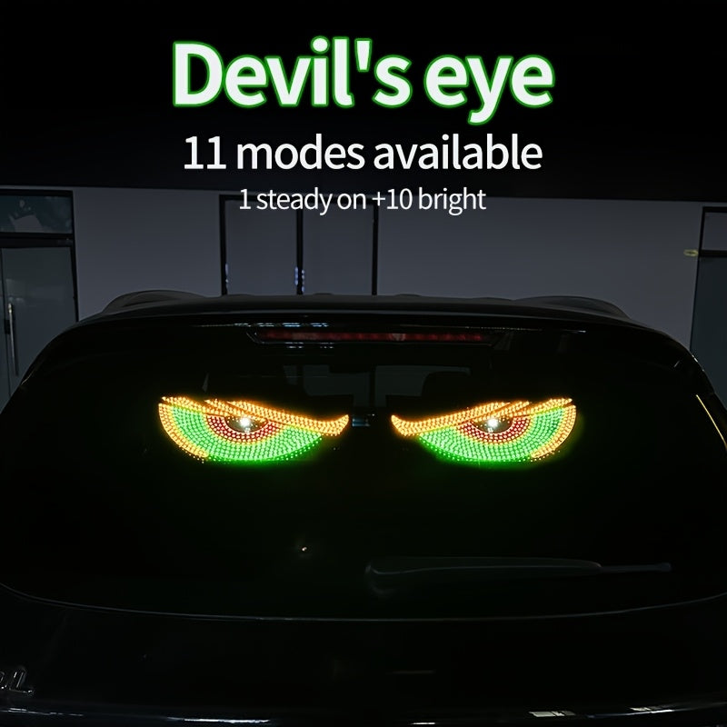 2 светодиодные фары Devil's Eye, работающие от USB, без необходимости в проводке. Классная световая подсветка для автомобиля.