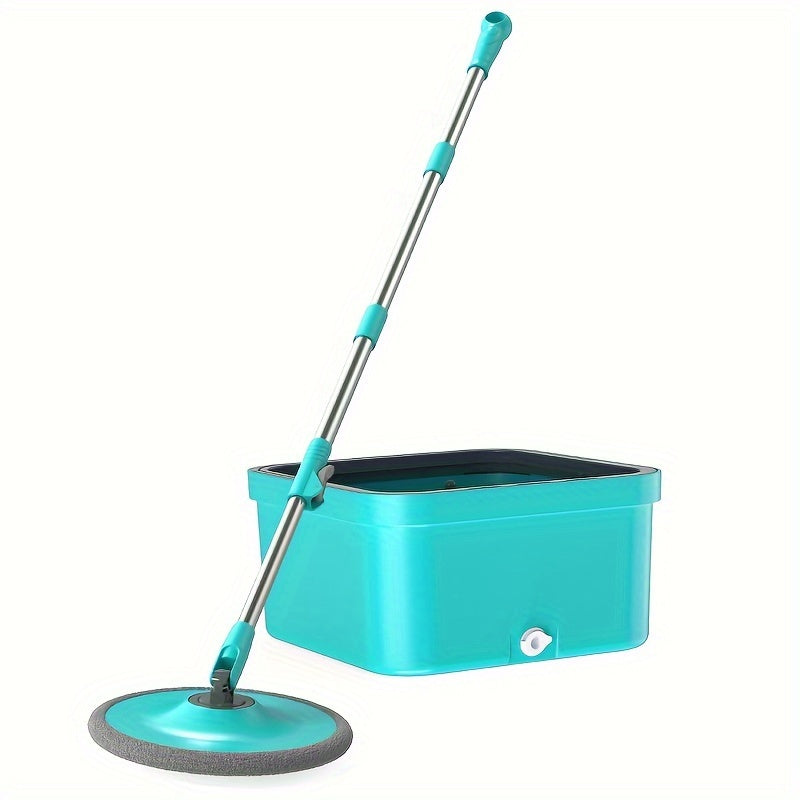 Hands-free wash mop and bucket set for sewage separation. This set includes 2/4/6 mop cloths and a household rotating floor mop. Perfect for lazy cleaning, dust removal, dry and wet use in the home, kitchen, and bathroom. An essential cleaning tool for