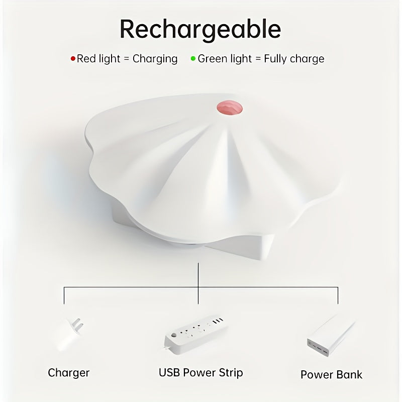 Sleek motion sensor wall light with adjustable brightness, USB powered, 3 color options for various spaces.