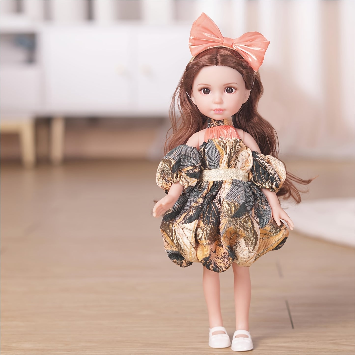 14" BJD doll with removable joints and fashion clothes, perfect gift for kids.