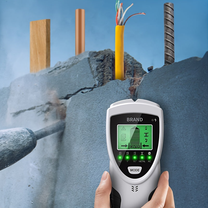 SH301 Wall Scanner accurately detects wood, metal, and wires with LED LCD display.