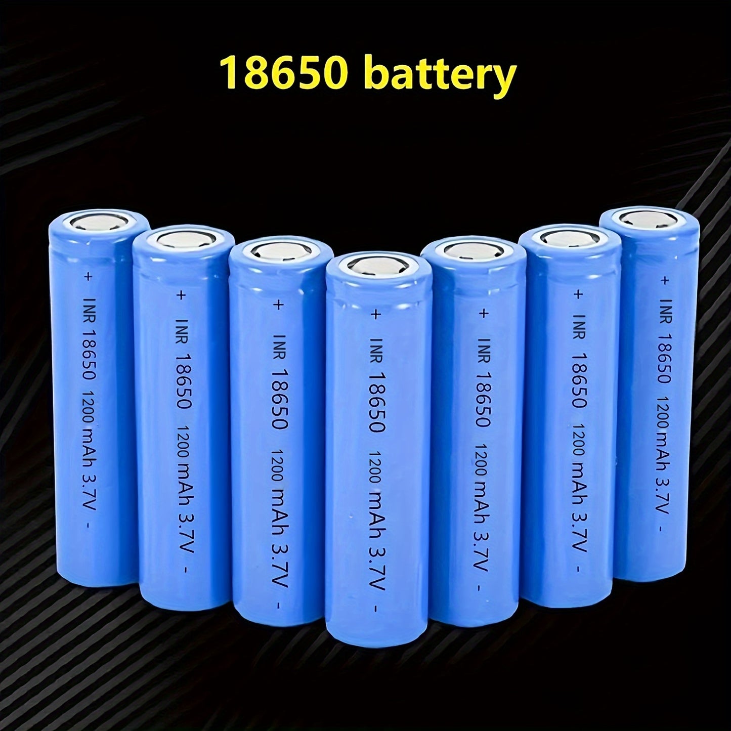 10 18650 rechargeable lithium batteries - 3.7V, 1200mAh, durable and long-lasting for various applications