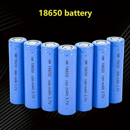 10 18650 rechargeable lithium batteries - 3.7V, 1200mAh, durable and long-lasting for various applications