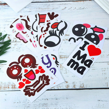 This set includes 10 Pregnancy Belly Stickers, featuring fun expressions for maternity photos. They are a unique novelty gift for expectant mothers, suitable for ages 14 and up. Made from high-quality paper, these stickers are a memorable keepsake for