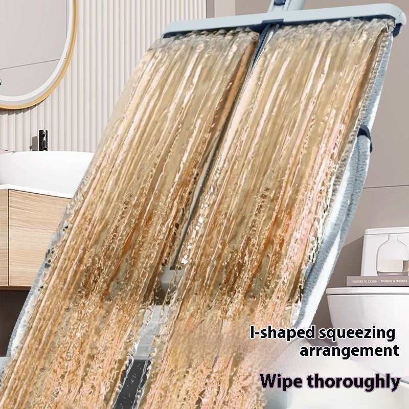 Multi-functional Wet and Dry Mop featuring a Quick-Dry Stainless Steel/Plastic Handle - 25cm Thickened Cleaning Mop for Easy Cleaning of Floors, Walls, Bedrooms, Living Rooms, and Bathrooms - Effortless Water Removal, No Missed Spots, Perfect for Floor