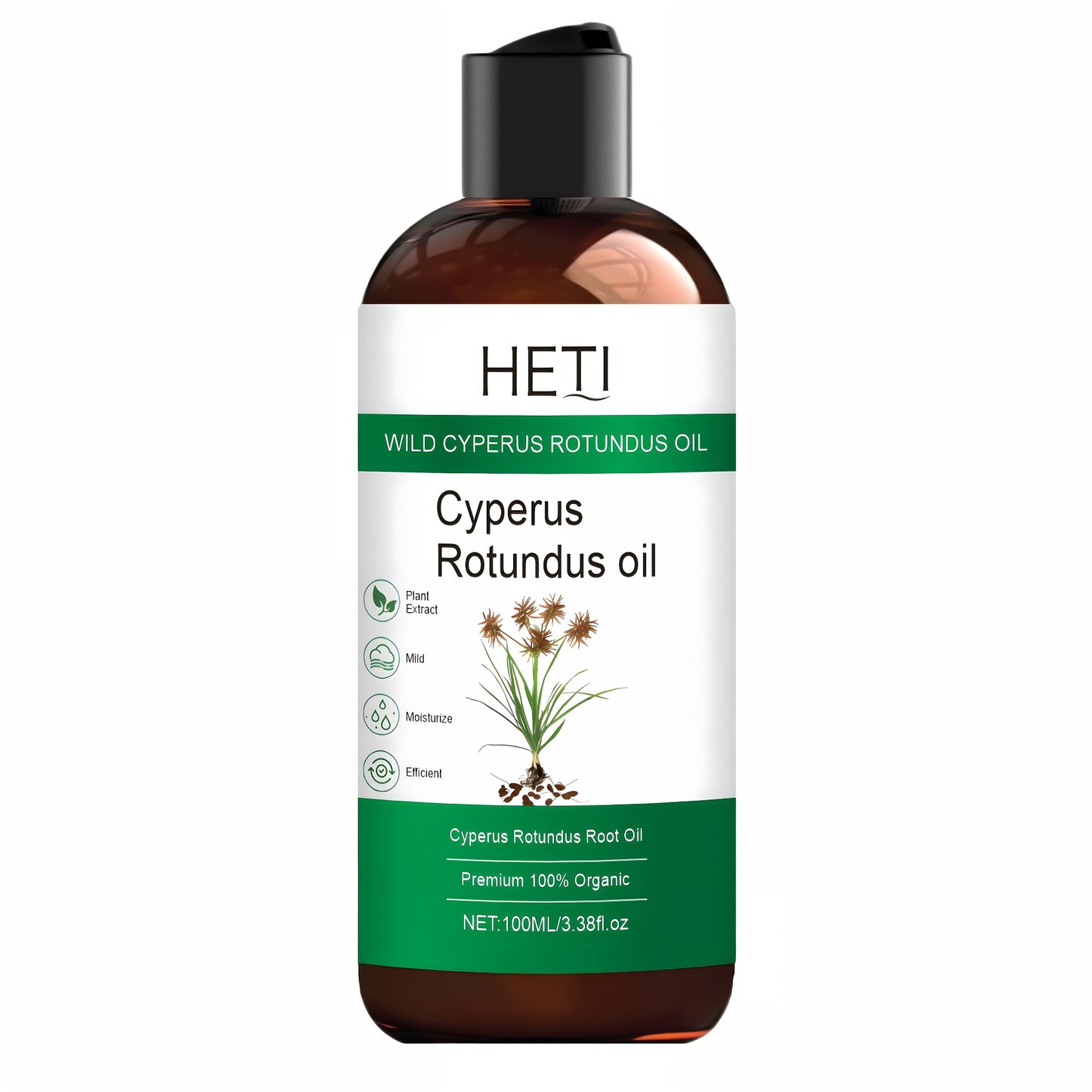 100ML Cyperus Rotundus Oil for hair removal care, 100% plant essential oil, suitable for hair and body, non-greasy, moisturizing, and easily absorbed.