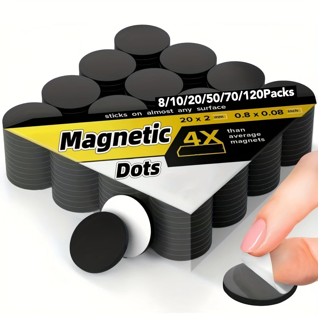 Easy Tear 2.03 cm Magnetic Dots with strong adhesion, flexible for photos, crafts, and office use. Available in round and square styles. Ideal for magnetic strips, tape, daily necessities