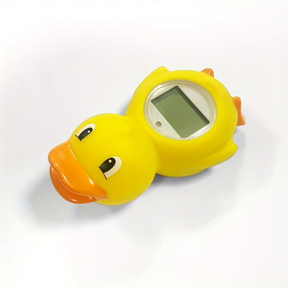 [Top Pick] Cartoon Kids Water Thermometer - Precise, Versatile Three-in-One Design for Room and Pool Use, Made of Yellow Cadmium-Free Plastic, Battery Operated with LR44*2 Batteries Included, Induction Technology for Accurate Measurement, Ideal for