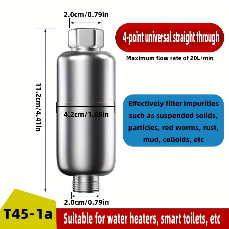 The Soijot Stainless Steel Water Purifier is perfect for home use in kitchens and dining areas. It is 4-point, detachable, and washable, making it an ideal choice for clean and safe drinking water.