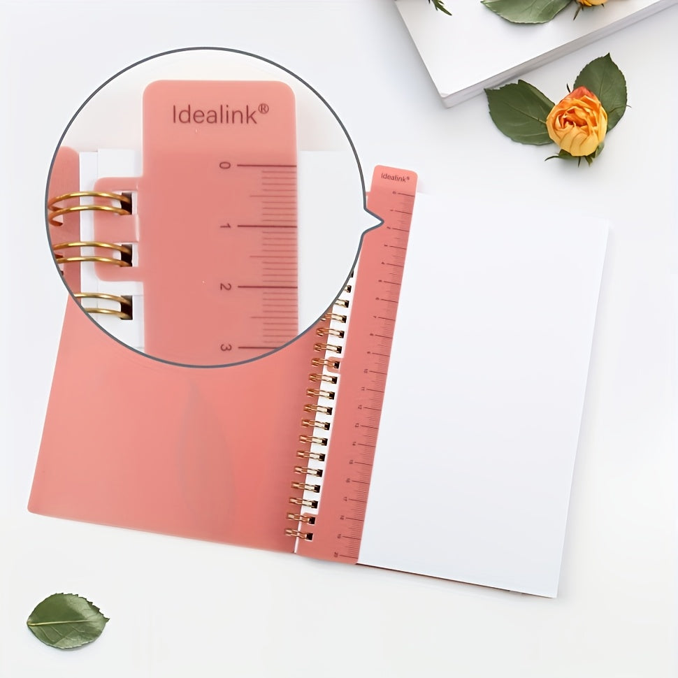 1 spiral notebook with 160 pages, A5/A6 size, floral design with hot stamping. Includes bandage diary, study planner, perfect for teachers and office supplies. Ideal for back-to-school.