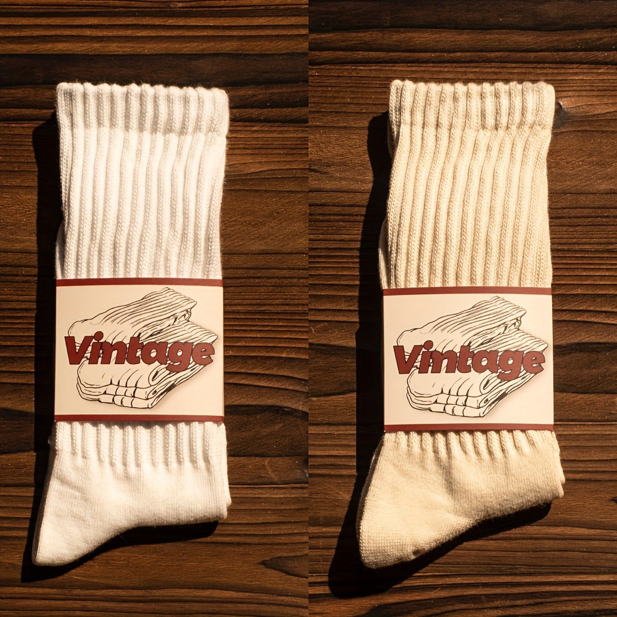 Men's and women's college style retro socks, breathable and thick, suitable for all seasons.