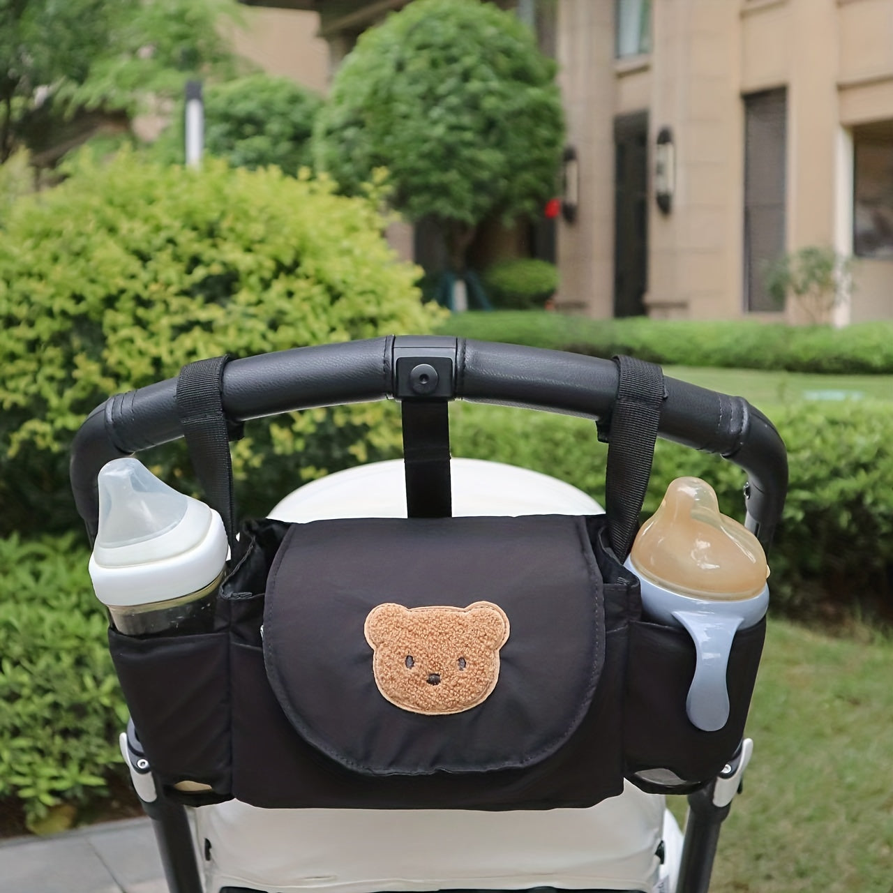 Adorable Hanging Storage Bag for Korean Baby Strollers - Organize Shelf, Store Essentials like Phones, Bottles, and More!