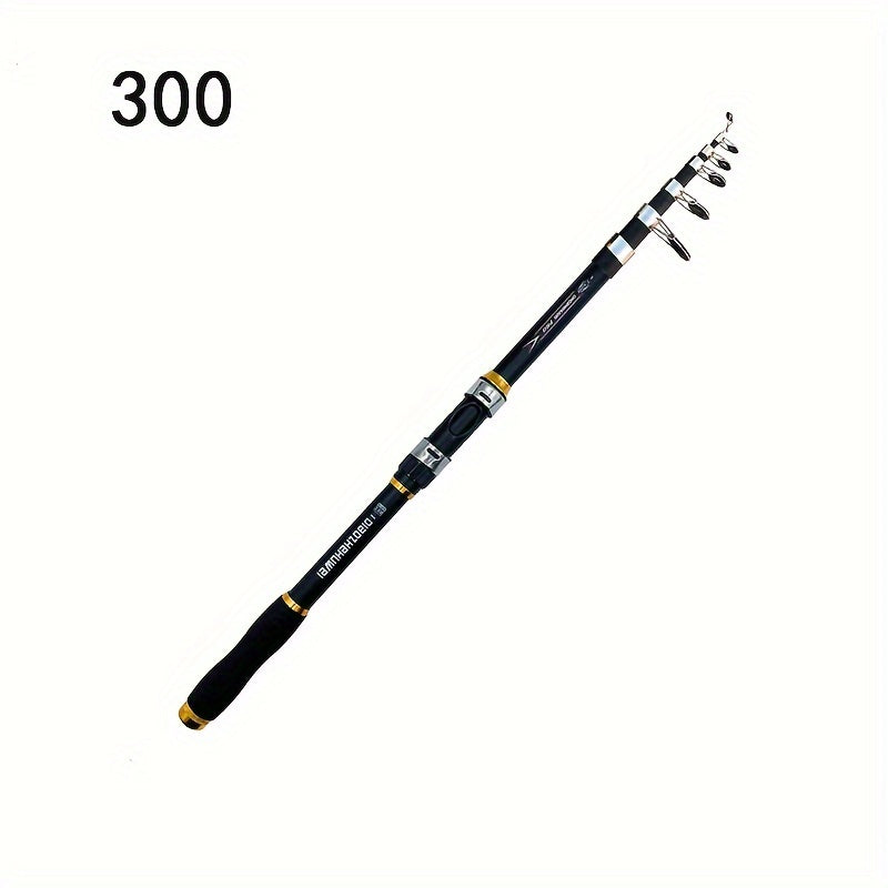 Lightweight and sturdy Telescopic Carbon Fiber Fishing Rod for long-distance casting and sea fishing.