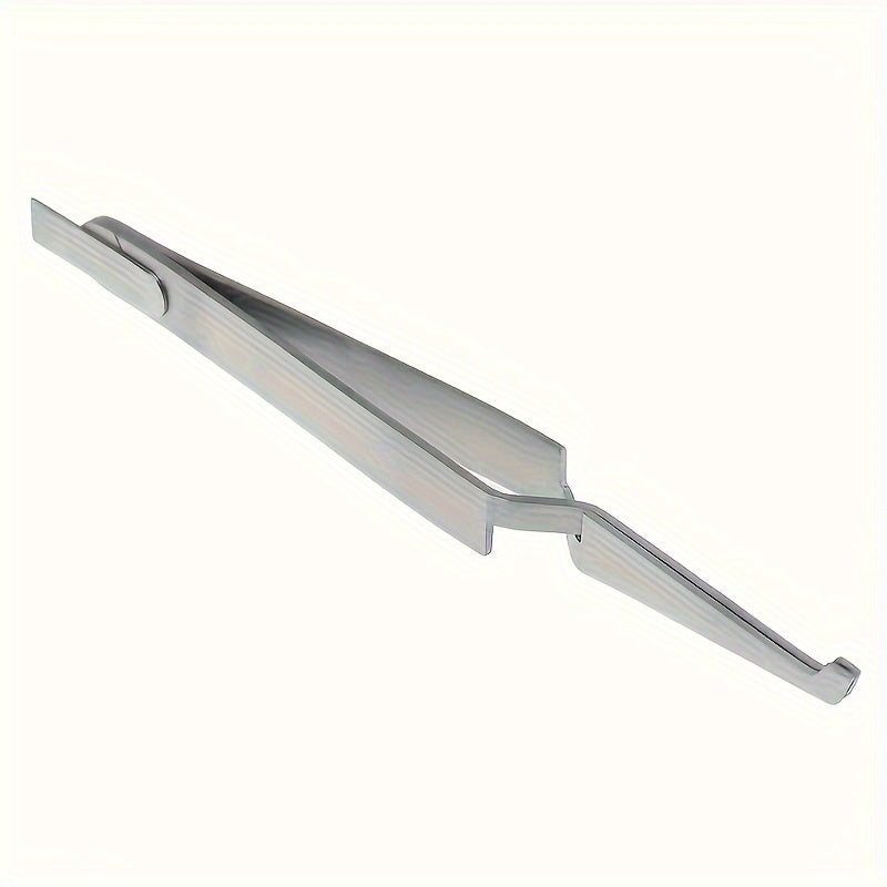 Stainless steel tweezers for bonding sawtooth bracket.