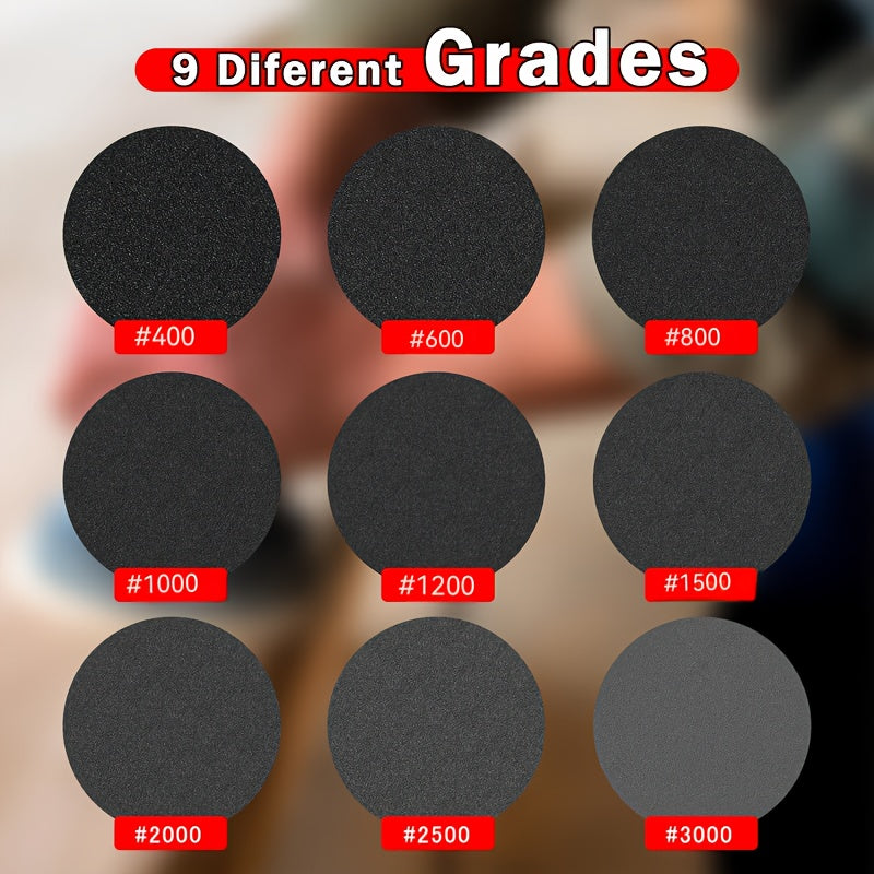 Get 8 pieces of Ultra-Fine Sand Sponge Pads in this pack, offering grit sizes ranging from 400 to 3000. Perfect for achieving smooth finishes in DIY projects, whether you prefer wet or dry sanding. Ideal for polishing wood, metal, models, and drywall