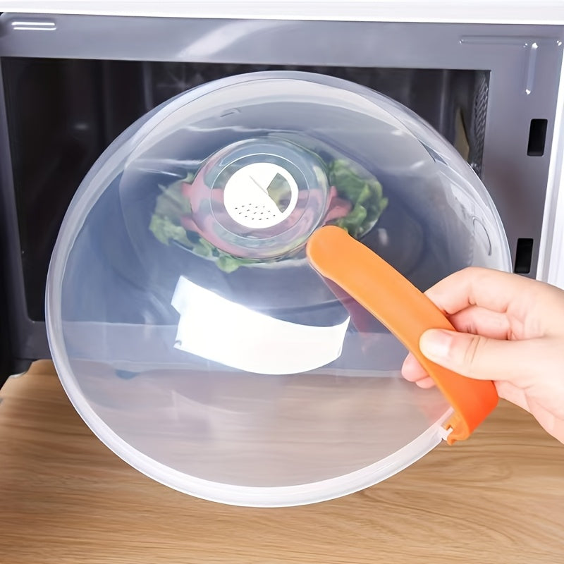 Microwave Splatter Guard featuring Steam Vents - Safe Plastic Cover for Food Contact, Suitable for Home and Commercial Use, Convenient Microwave Protector for Easy Cleaning