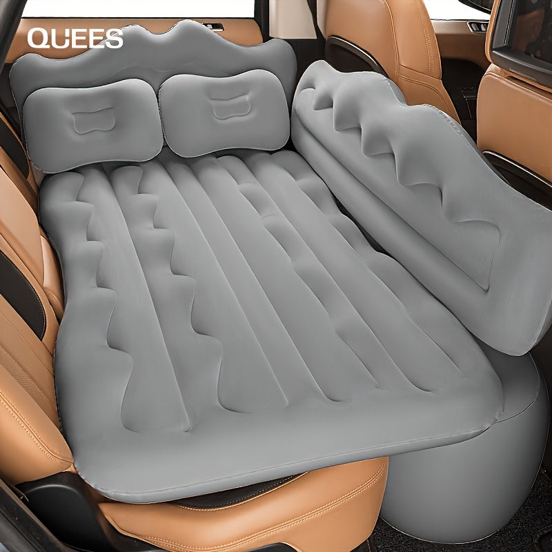 Thick inflatable cushion that is convenient and portable for car travel.