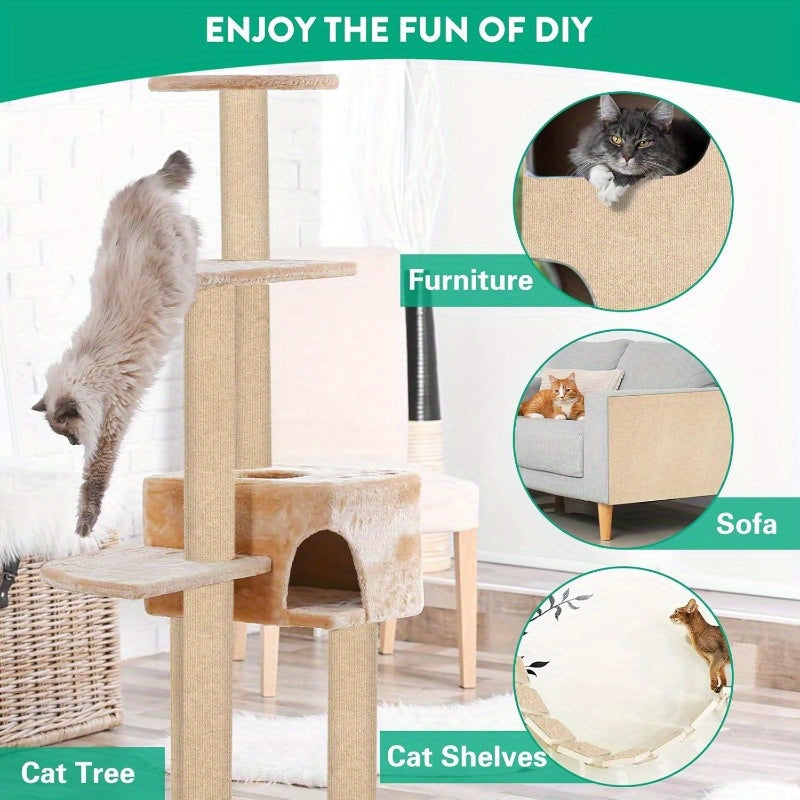 Hybrid Cat Scratch Board - Easy to Install, Reusable Anti-Scratch Pad for Furniture Protection, Durable Material, Ideal for Cats