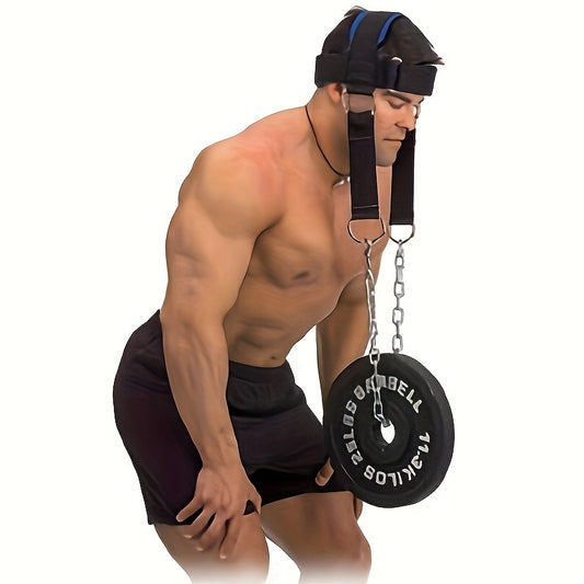 Neck Training Band with Chain for Strength Training and Neck Muscle Exercise