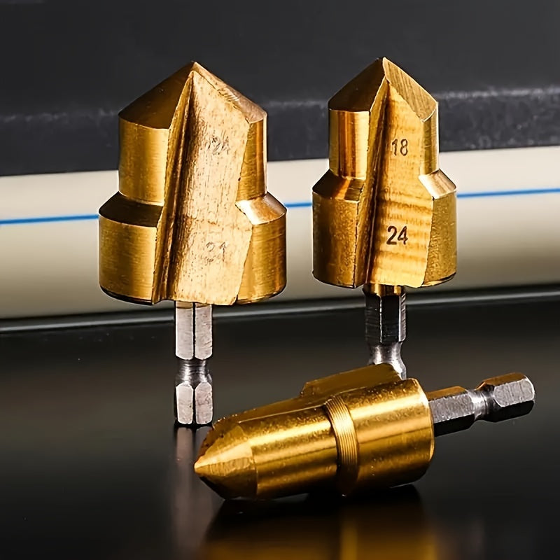 PPR Water Pipe Reamer Drill Bits in 20/25/32mm sizes with Hexagonal Shank, for Electric Drills