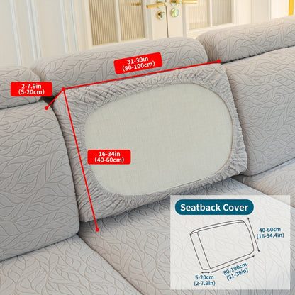 1-piece all-season red sofa cover is scratch-resistant and stain-proof, ideal for 1 to 4-seater sofas in the living room, bedroom, or office. Features a modern jacquard design, non-slip elastic, and is machine washable.