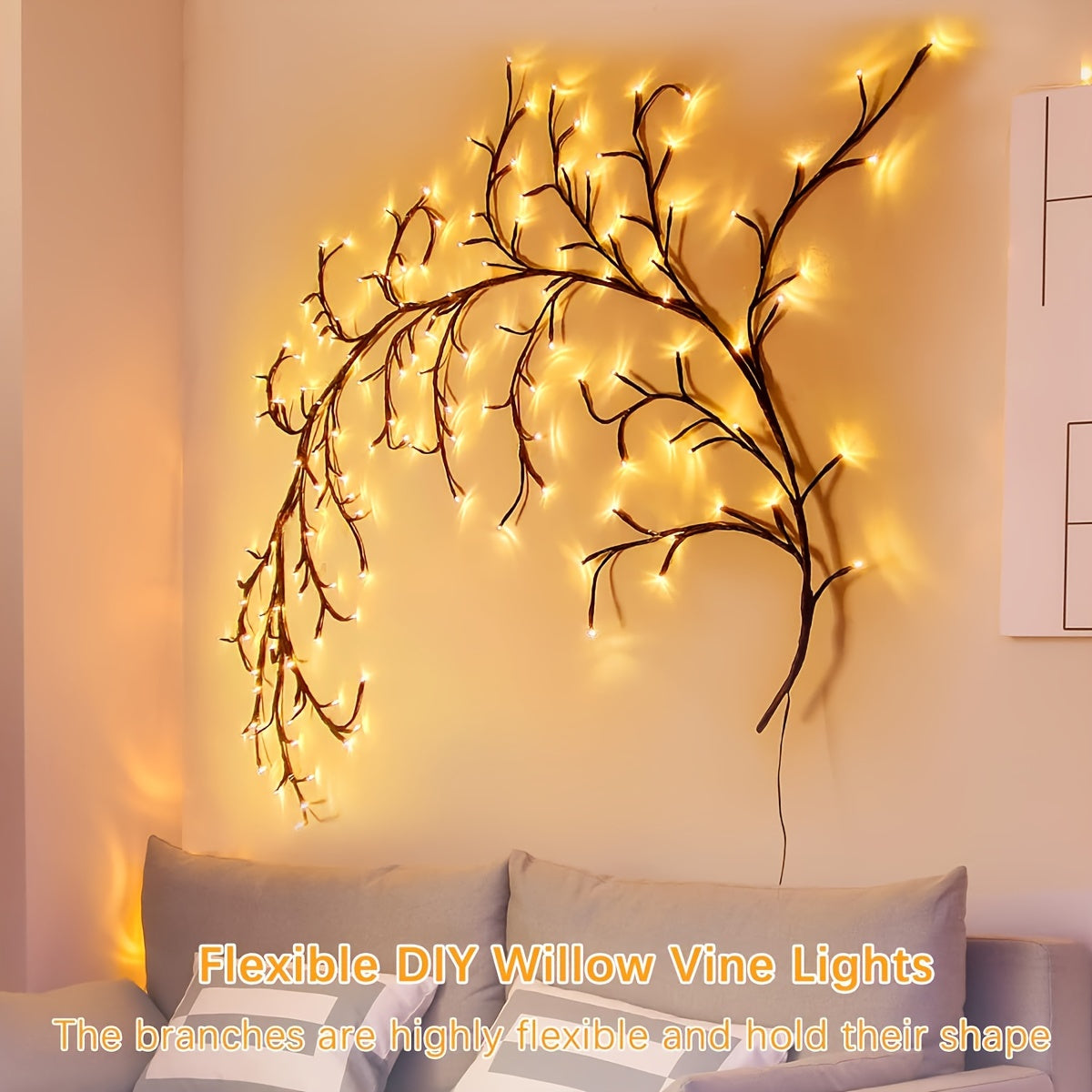 White Birch Tree Light with 96LEDs, 8 modes, perfect for decorating home, party, or as a gift for birthdays and holidays.