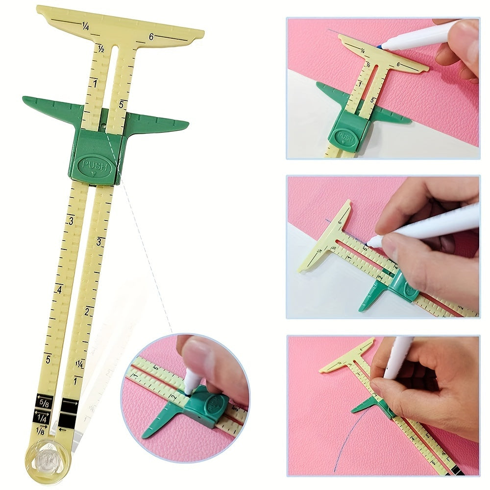 1pc High Quality 5-IN-1 Measuring Sewing Tool for Patchwork and Tailoring, Home Use