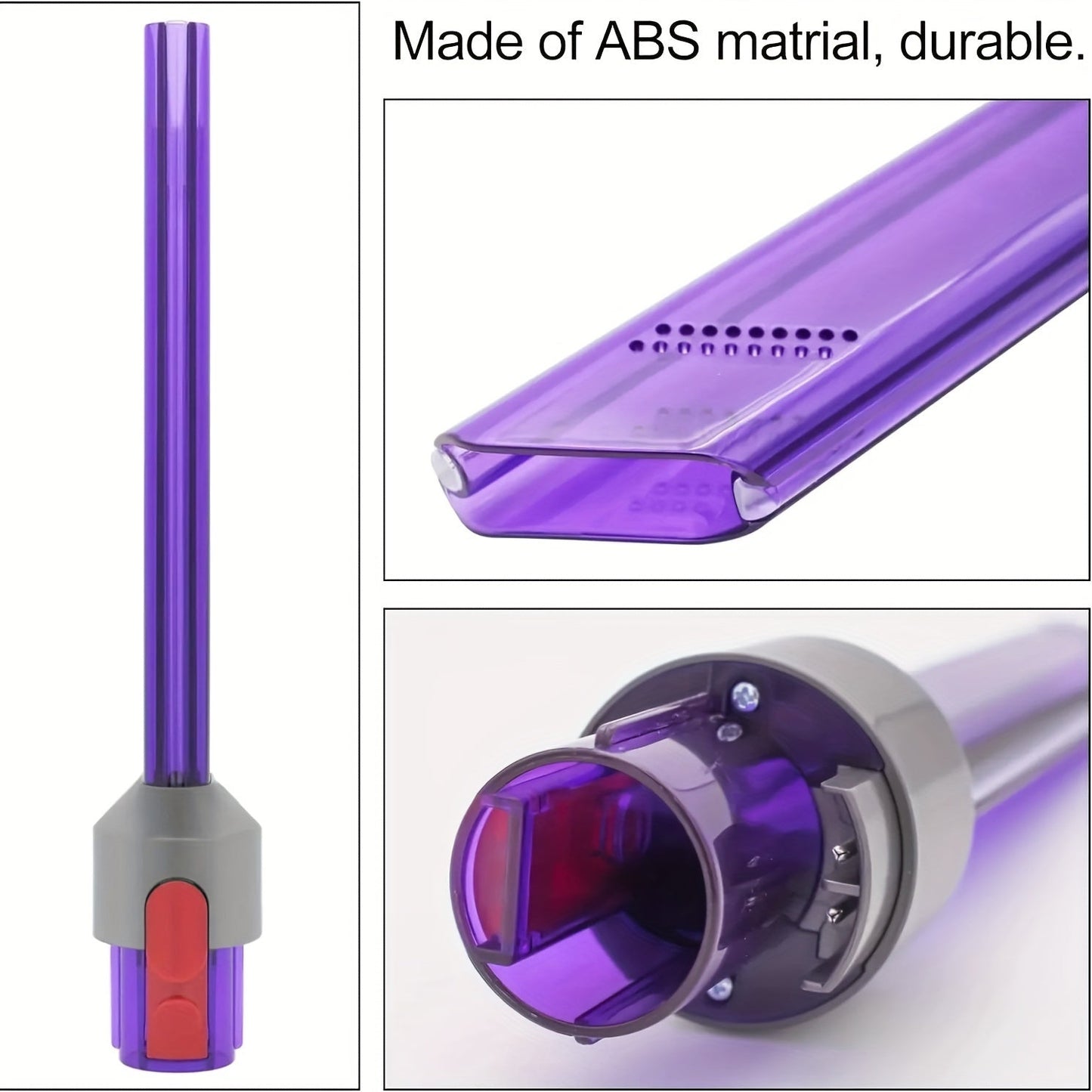 Dyson V7, V8, VI 0, VI 1, V15 simsiz changyutgichlari uchun almashtirish yoritish quvuri bo'shlig'i asbobi, changyutgich bo'shlig'ini nozzle ga ulab, oson tozalash uchun.