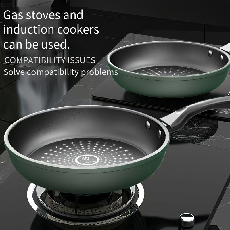 Non-Stick Household Frying Pan with Dual-Purpose Design, No Oil Smoke, Flat Bottom for Multi-Function Cooking on Induction Cooker or Gas Stove