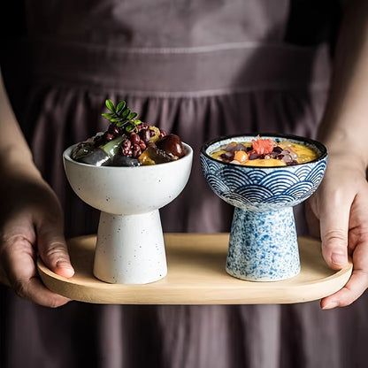 Ceramic ice cream and yogurt cup, microwave safe for snacks and baking.